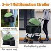 3-in-1 Pet Dog Stroller, Dog Wagon with Removable Carrier, Cat Stroller for Medium Dogs Up To 55lbs, Easy Foldable Pet Stroller