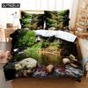 3D HD Scenic Quilt Cover Duvet Pillow Case bed Set Linen Woods Scene Forest King Queen Twin Single Double 3PCS 2PCS Home Textile