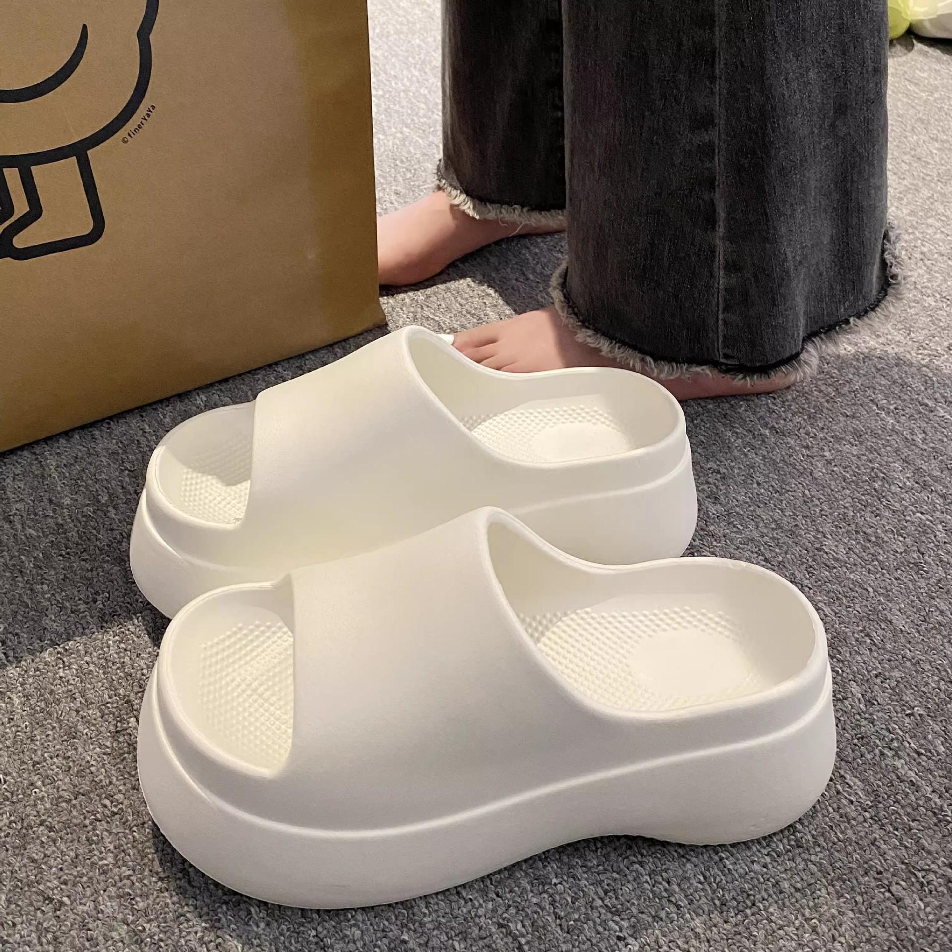 

Женские модные шлепанцы и сандалии на толстой подошве из ЭВА - Летние пляжные шлепанцы с ремешком на толстой подошве, удобные для дома и улицы, летние сандалии 40-41