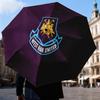 West FC United Crest Automatic Folding Umbrella - 8-Rib Travel Umbrella with Auto Open/Close & Portable Gifts for holidays or birthdays