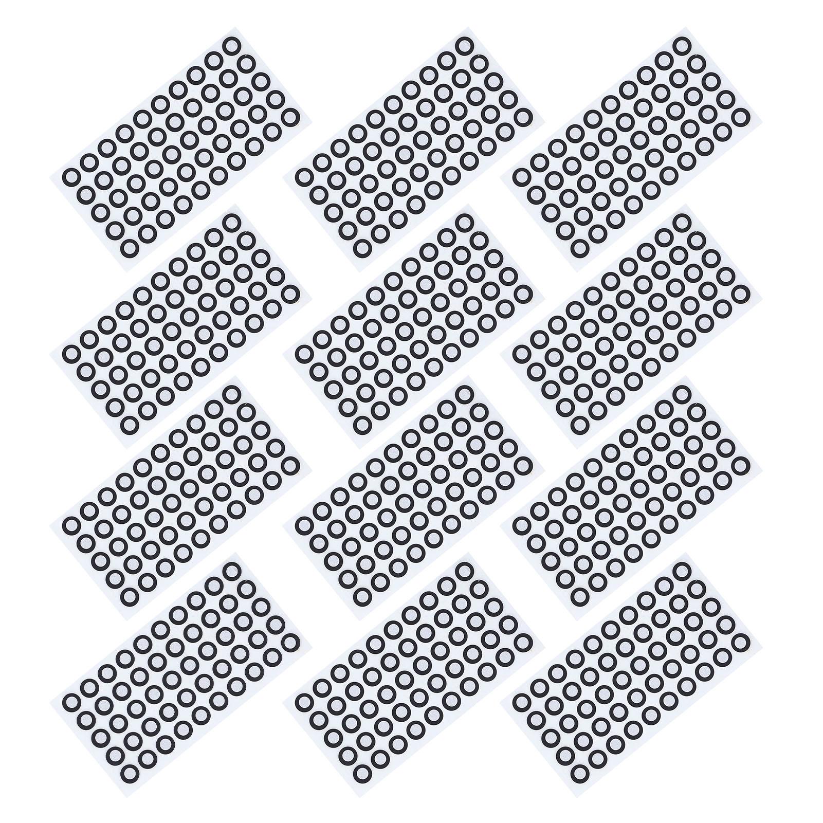 

12 листов 3D-маркера для сканирования, светоотражающие, внутренний диаметр 6 мм, внешний диаметр 10 мм, 3D-точка отслеживания для обратного хода