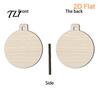 Creative Graffiti Wood Shapes 10Pcs 2D Wooden Christmas Ornaments, Blank DIY Craft Hanging Tags, Unfinished Blanks Tree Decorations, Slices