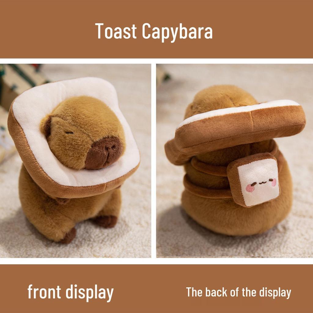 Capybara Plush Backpack & Cute Doll Hat - Small/Medium Sizes