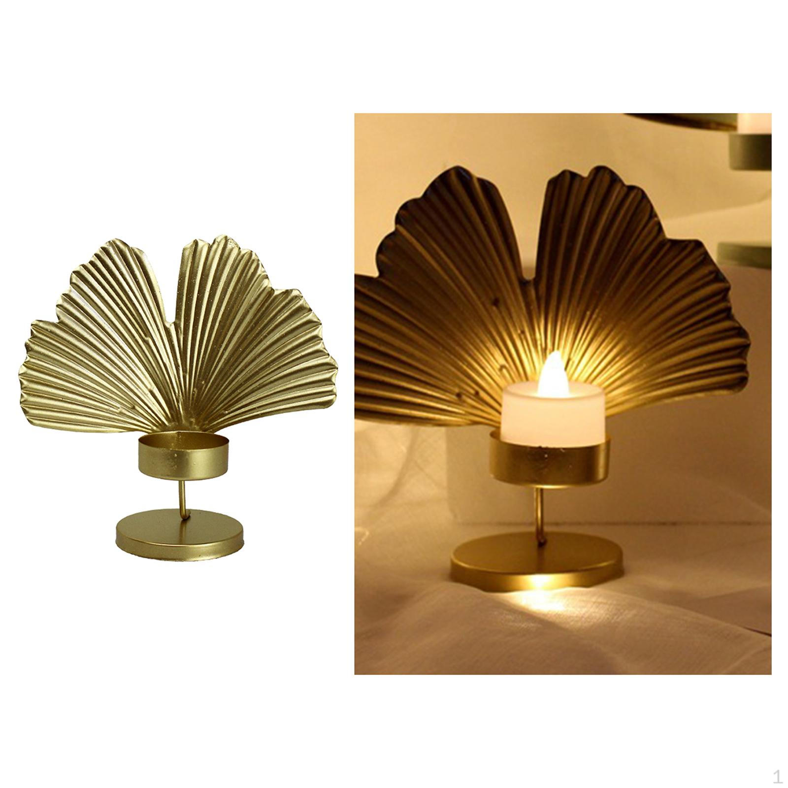 Decoration Candlestick Wrought Iron Candle Holder Model Crafts Living Room Holiday Golden C