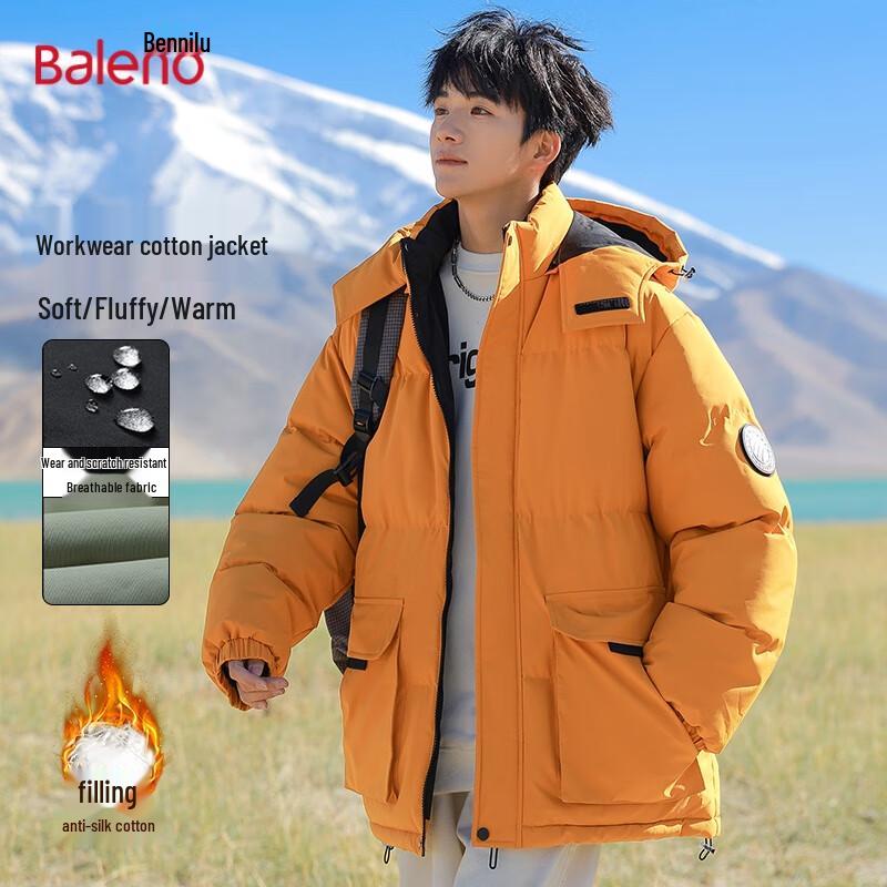 Baleno Men s Detachable Hood Workwear Cotton Jacket 3XL