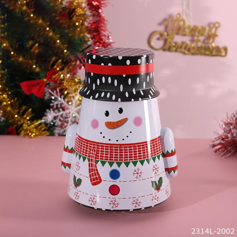 Christmas Cookie Tins with Lid Festive Cookie Tins for Gift Giving & Holiday Treats Metal Container for Cookie Food