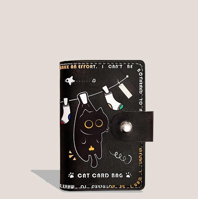 Ultra-Slim Card Holder Cute Cartoon Card Holder Multiple Card Slots For Men and Women 10.5*8cm