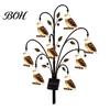 Metal Home And Garden Art Solar Bird Light, Decorative Outdoor Yard Stake Decor for Balcony Weather Resistant Statue Light Lawn Patio Pathway Backyard