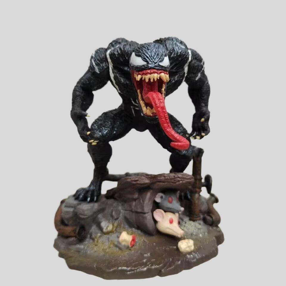 Venom Spider Man Venom 7 Store Hand made Ornaments Venom Q Statue Animation Hand made Model anime desktop ornament