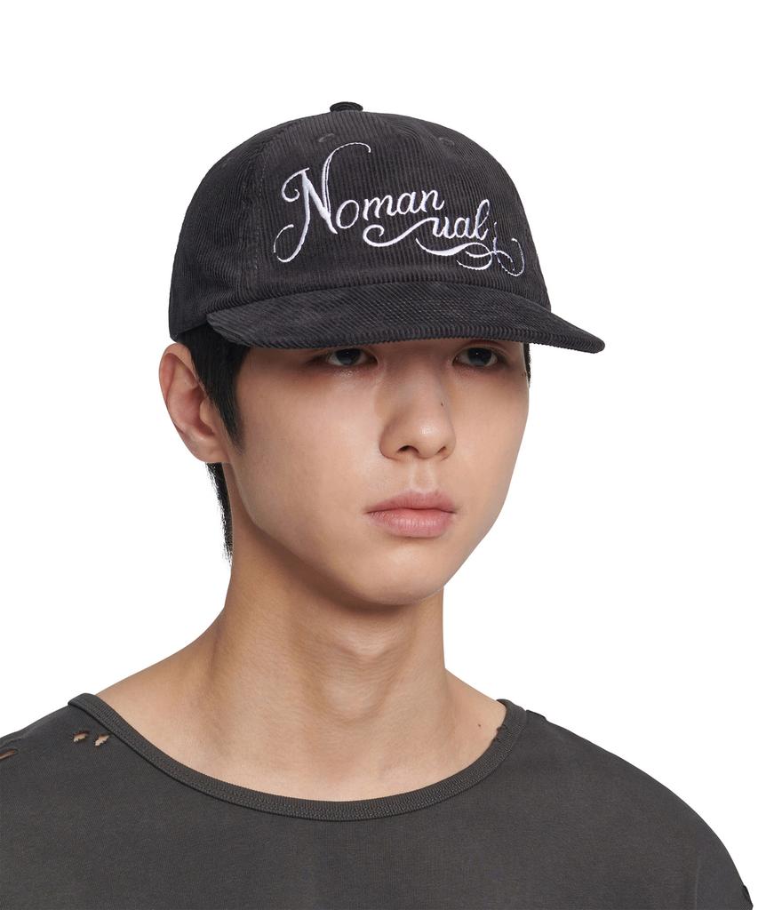 Nomaenyueol Stem Corduroy Ball Cap - Charcoal
