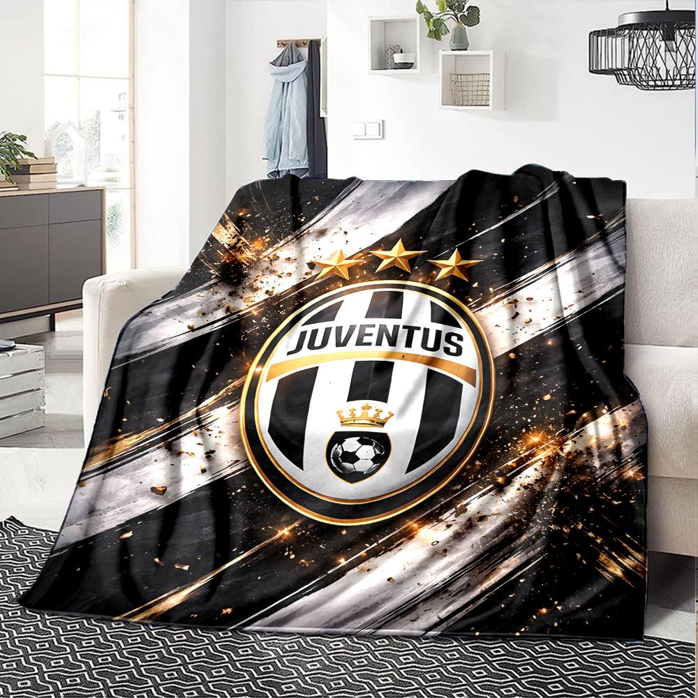 1pc Juventus Blanket, Gift, for Men and Women, Soft Blanket, Good for Sofa Bed Couch Travel, Lightweight Flannel Blanket