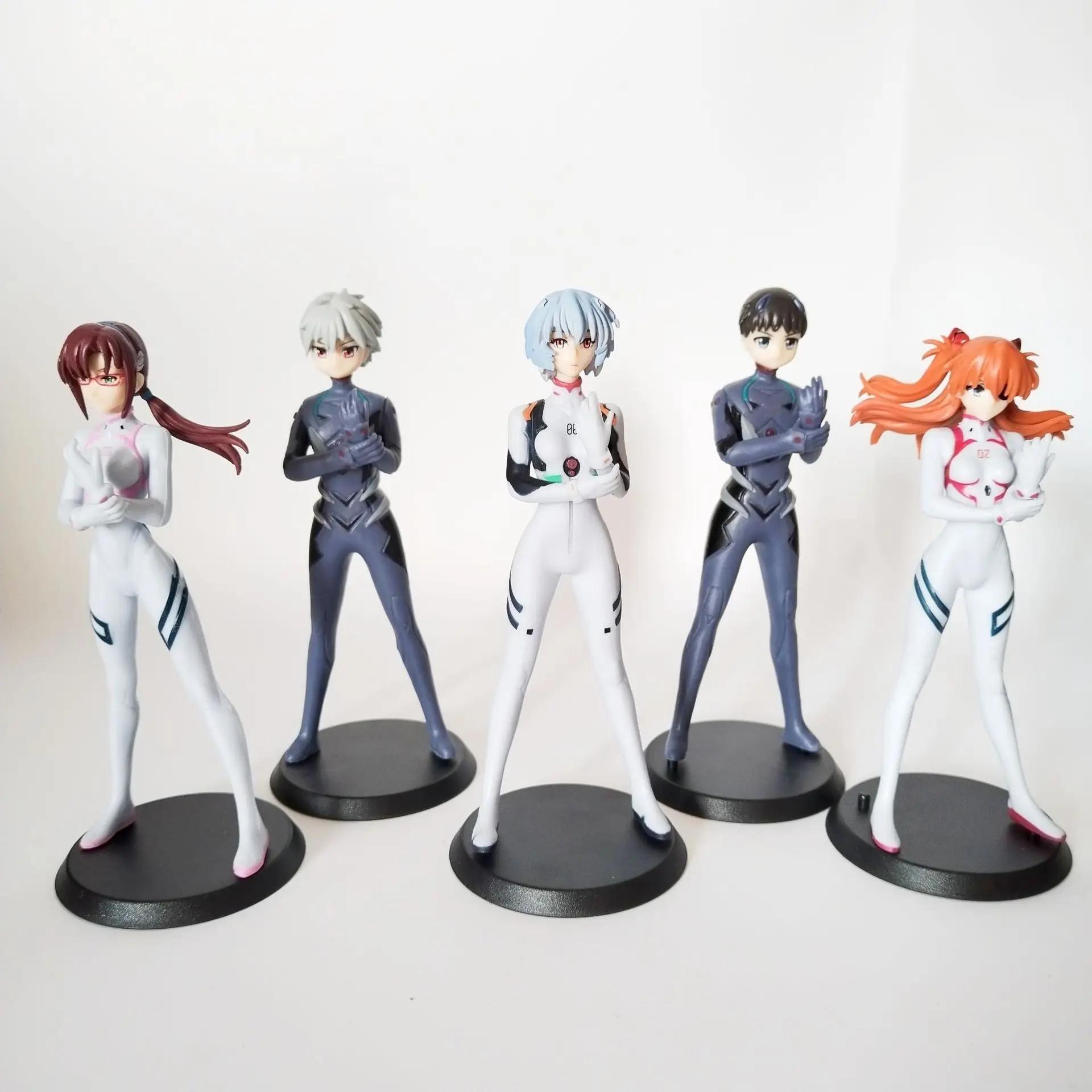 

5pcs/set Anime Rei Figure Playthings 13cm Ayanami Rei Gasha Portraits PVC Action Model Collection Dolls Fans Gifts