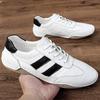 Men Genuine Leather Sports Sneakers Male Casual Sports Shoes Men Office Business Work Shoes Jogging Shoes 
