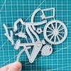 Bicycle Balloon Plant Metal Cutting Dies Scrapbooking Stencil Die Cuts Card Embossing Photo Album Template Mold Decoration Craft