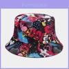 Graffiti Letter Fisherman Hat With Wide Brim For Summer Sun Protection