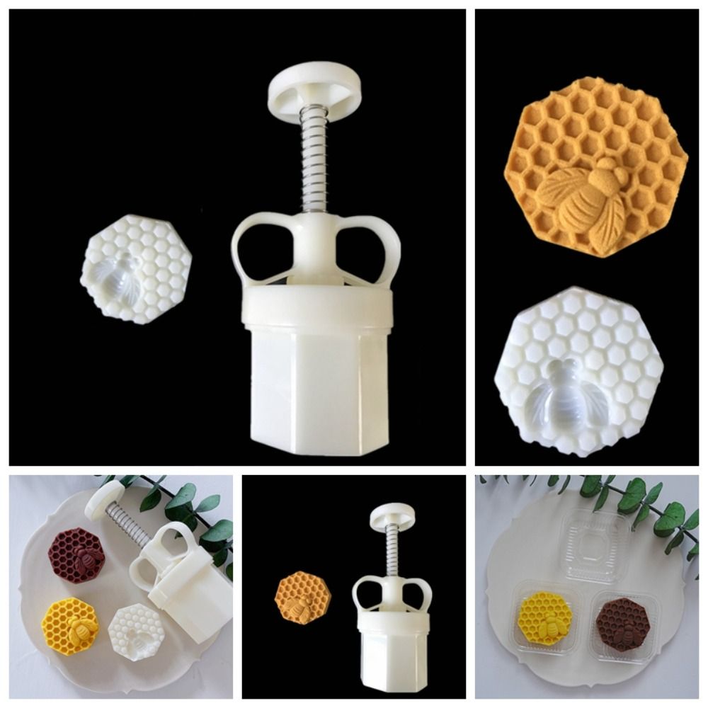 Honeycomb Shape Honeycomb Moon Cake Mold 3D Mung Bean Cake Mold Pastry Mold  Mid-autumn Festival