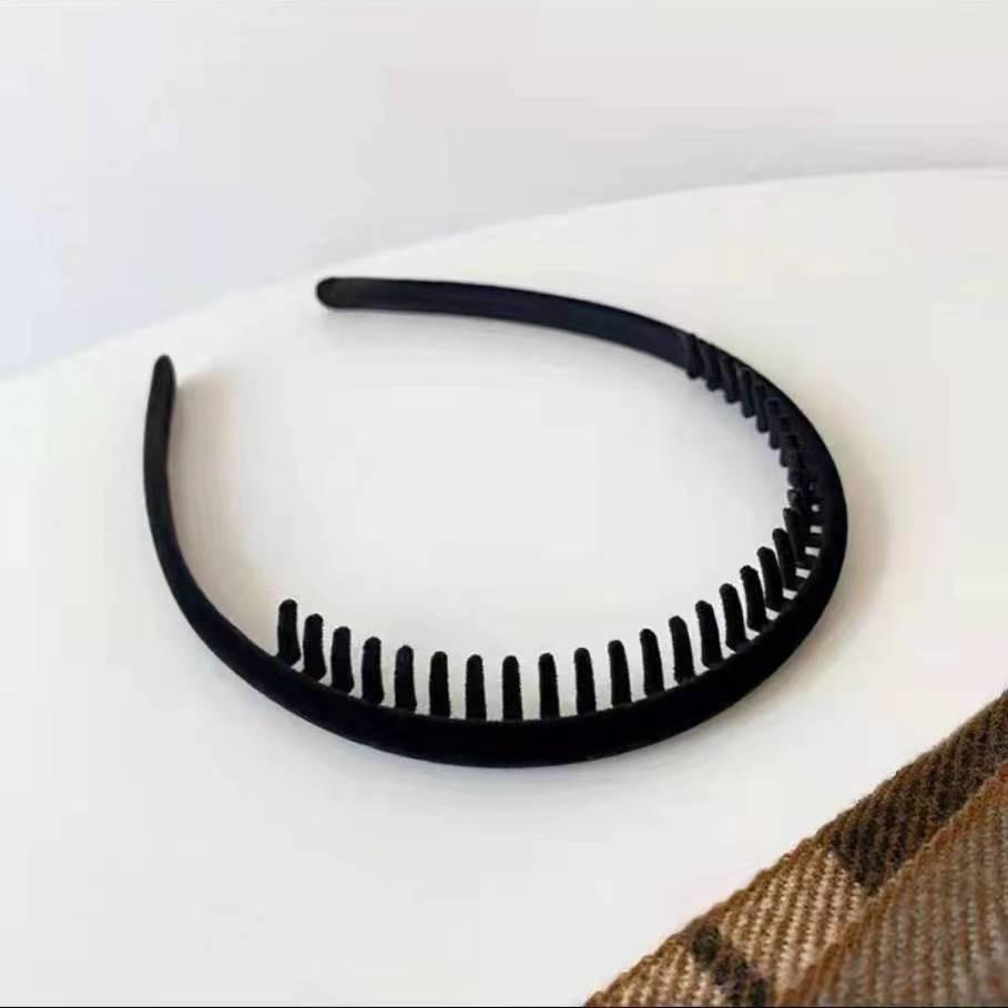 Bandeau Denté Antidérapant pour Femmes Coréennes et Organisateur de Frange