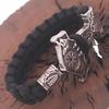 Paracord Howling Wolf Snowflake Totem Bracelet Men's Domineering Wrist Accessories