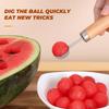 Stainless Steel Watermelon Cutter And Fruit Slicer Tool - 3-In-1 Melon Baller Fruit Carving Knife & Scooper For Home Kitchen