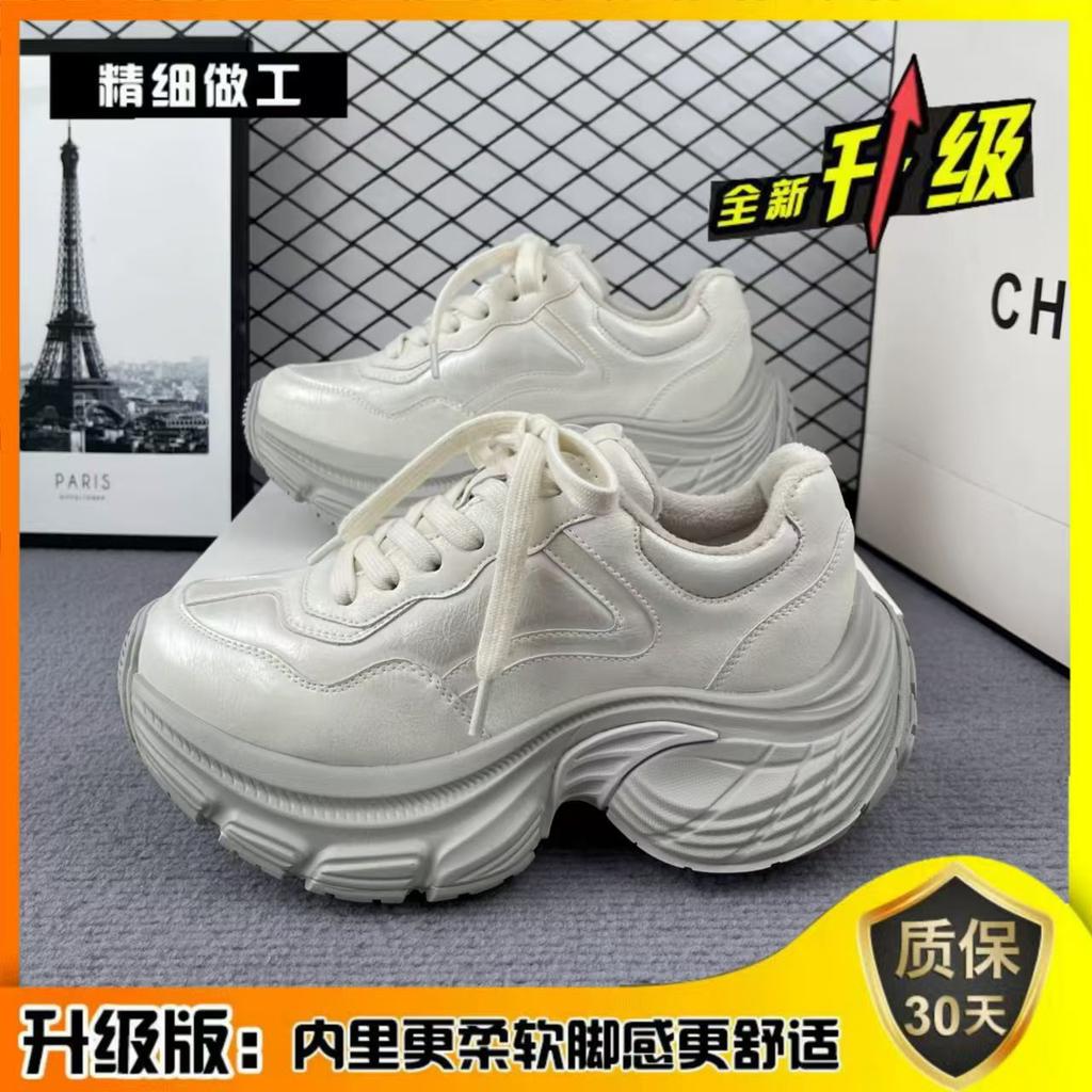 Thick-soled heightening spring shoes women's spring and summer high-quality dad shoes non-slip, light and comfortable casual shoes