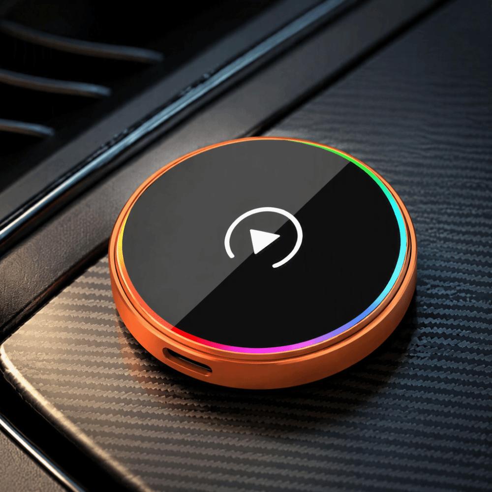 2-in-1 CarPlay Adapter Box Wireless Car Screen Casting Bracket Box Magnetic Phone Mount For Car