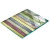 Durable And Stylish Kitchen Glass Cutting Board With Wood Pattern 60X52 Cm