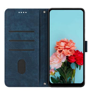 For TECNO Pova 6 Pro 5G/Li 9 Wholesale Phone Case Lines Imprint PU Leather Wallet Cover