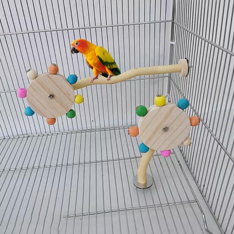Vogel Sitzstange Natur Molar Ständer für Papageien Conure Supplies Wellensittiche Schleifkratzer für kleine mittelgroße Papageien Spielzeug