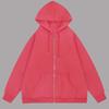 Men's Solid Color Full Zip Hoodie Sweatshirt