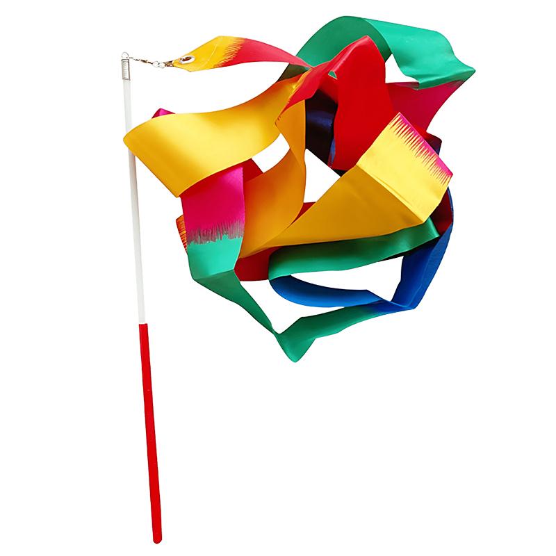 

1 шт. Разноцветные гимнастические ленты 4 метра лента Высокое качество Художественная гимнастика Балетный стример Соревнования Выступления Украшения Подарок ZYF