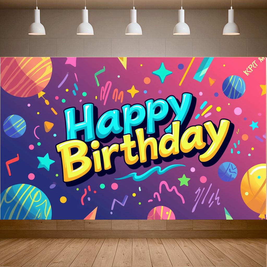 Happy Balloons Ribbons Party Decoration For Birthday Parties Celebrations Home Decor