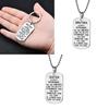 Unique Wish Brother/sister Remember You Are Brave Stainless Steel Necklace
