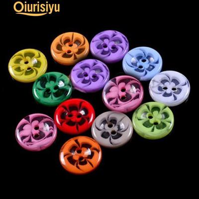 100Pcs Baby Kids Mixed Resin Pentagram Star Button Sewing DIY Scrapbooking /<