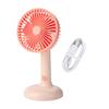 Personal Handheld Fan with Detachable Base 3 Speeds USB Rechargeable Small Desktop Fan Adjustable 90 Degree Tilt Mini Fan for Travel Indoor Outdoor
