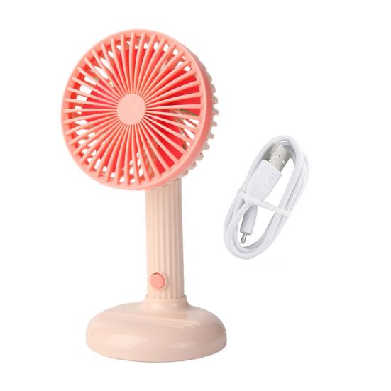 Personal Handheld Fan with Detachable Base 3 Speeds USB Rechargeable Small Desktop Fan Adjustable 90 Degree Tilt Mini Fan for Travel Indoor Outdoor