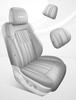 Titanium 7 Perforated Leather Car Seat Covers 2025 - Max Version for 200KM Two-Wheel Drive, Breathable & Full Coverage