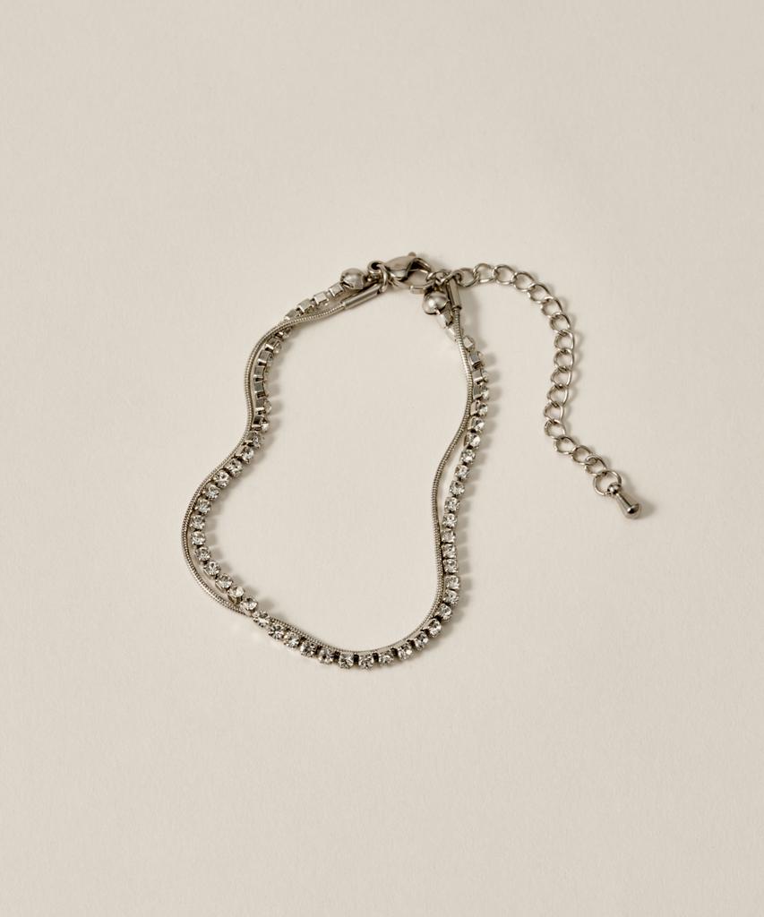 Novice Tokyo Cubic & Round Chain Bracelet [Stainless] / Silver