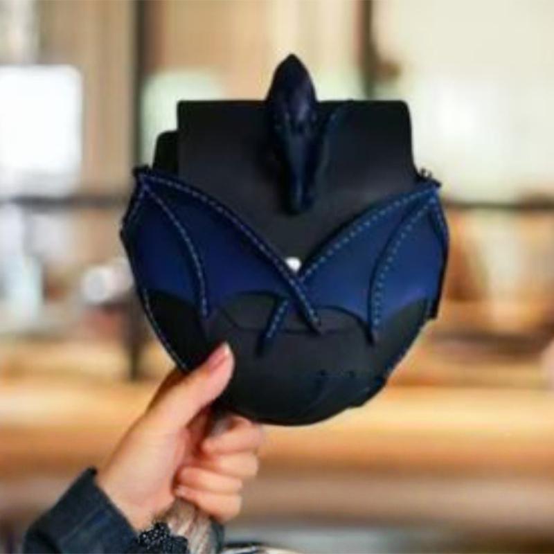 

3d Dragon Wing Crossbody Bag For Women Cool Pu Leather Saddle Bag With Contrast Color Creative Design Trend Single Shoulder Bag