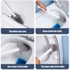 Silicone Toilet Brush Set with L-Shaped Head Long Non-Slip Handles Wall Mounted Holder Compact Bowl Cleaner Brush