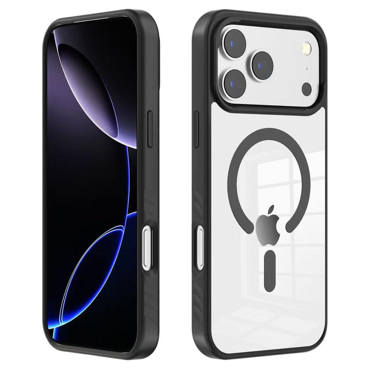 

For iPhone 17 Pro Max Case Compatible with MagSafe TPU + PC Shockproof Phone Back Cover