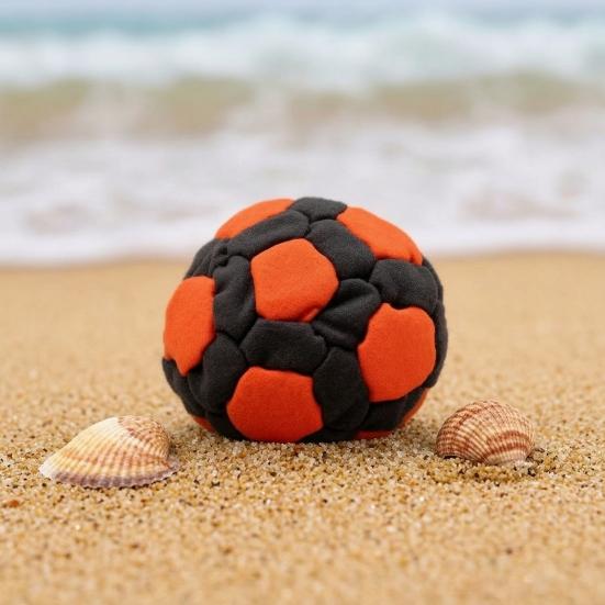 6Pcs Knitted Footbag Sack, Handmade Crochet Juggling Balls for Beginners, Soft Yarn Sandbags for Outdoor Play, Colorful Gift for Teens Adults