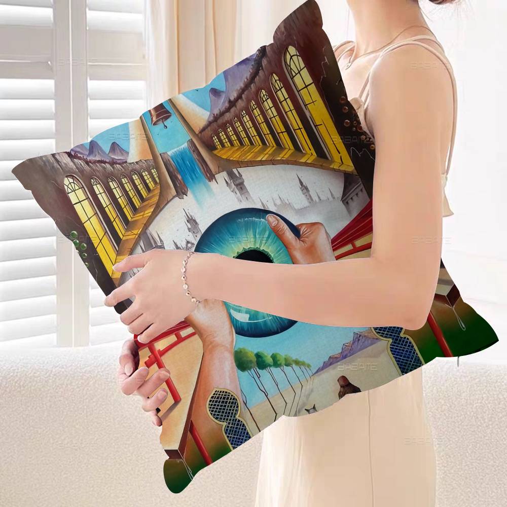 Art Rene Magritte Painter Pillow Cushion Cover Pillowcase Living Room Sofa Home Decor Customized