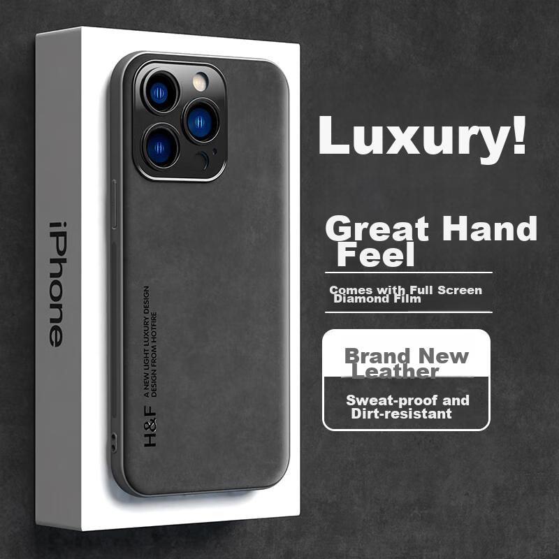 IPhone 13 Pro Max Case, Upgraded Skin-Like Anti-Scratch Lens Full Protection Silicone Trendy Case - Midnight Black