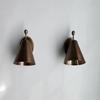 Pair of Handcrafted Brass Wall Sconces – Vintage Finial Accent Lighting