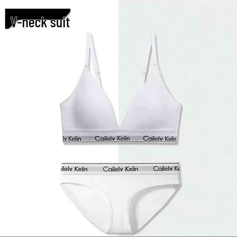 Jennie Style Triangle Cup Cotton Lingerie Set - Sporty, Versatile, Comfortable Everyday Bra Set