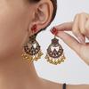 Vintage Drop Earrings Antique Floral Tassel Earrings Bohemian Dangle Earrings Ethnic For Vacations Ethnic Parties Casual Wear