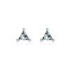 Modian Real 925 Sterling Silver High Quality Mini Cute Triangle Dazzling CZ Stud Earrings For Women Girls Wedding Fine Jewelry