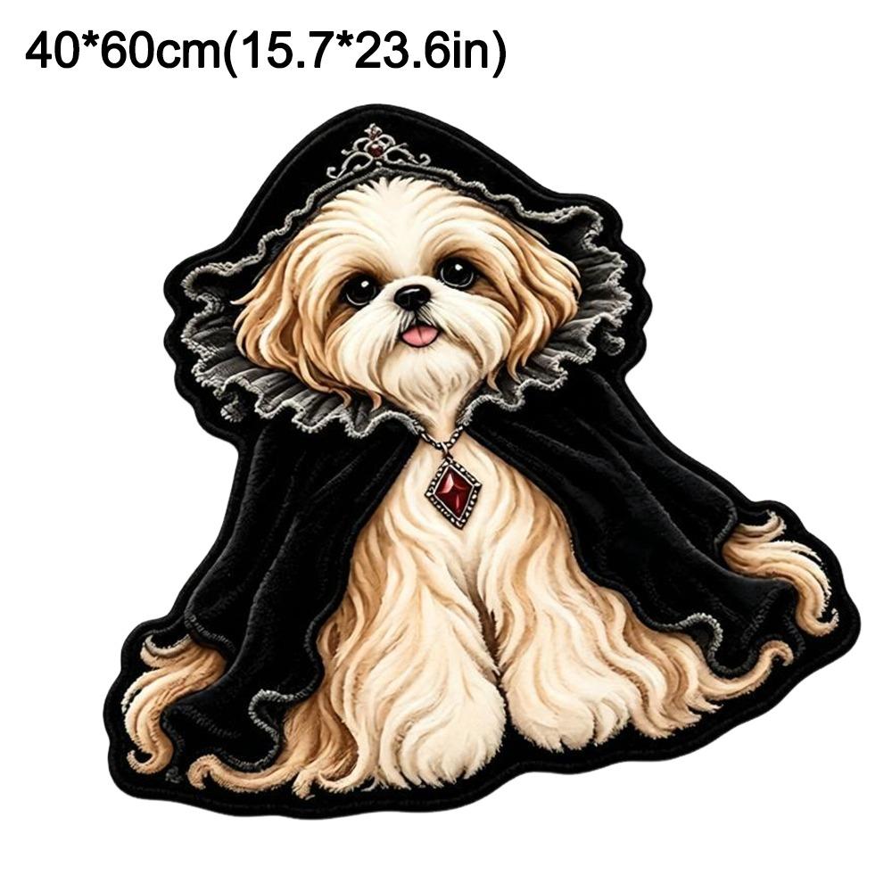 Decorative Carpet Dog Shaped Rug Special-shaped Entryway Mat Cute Animal Floor Mat  Bedroom Decor