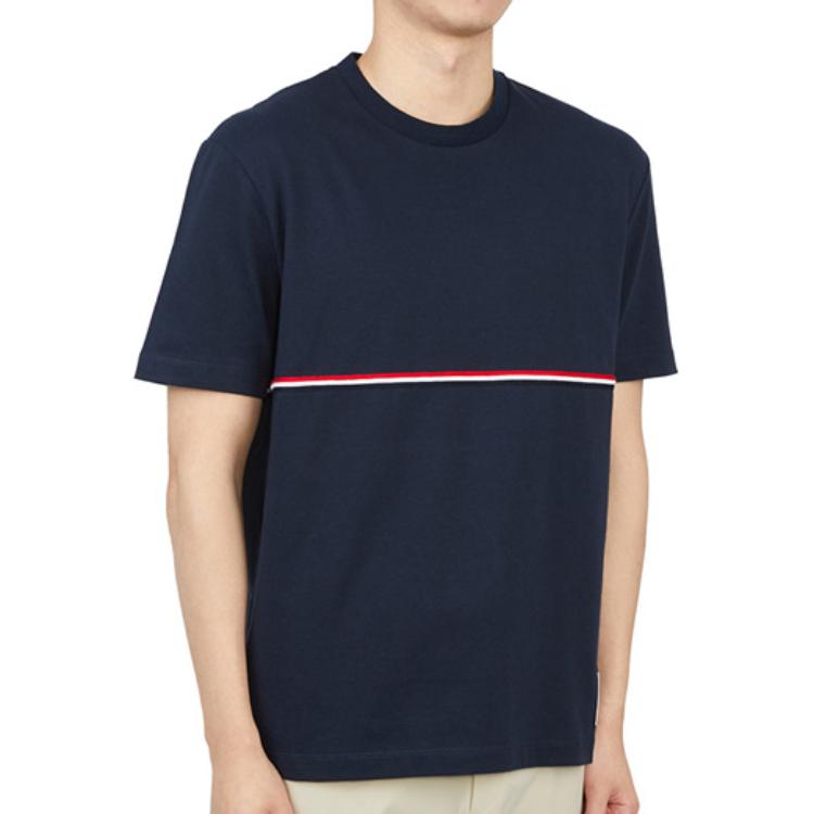 THOM BROWNE Rwb Striped Crewneck T Shirt MJS221A-J0058-415
