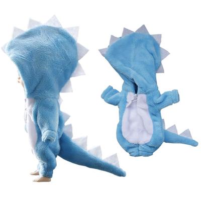 Rakulifey Cute Animal Overalls for Obitsu 11cm Size Dinosaur 4 Gift Dolls, OB11, Clothes, Colors, (Blue)